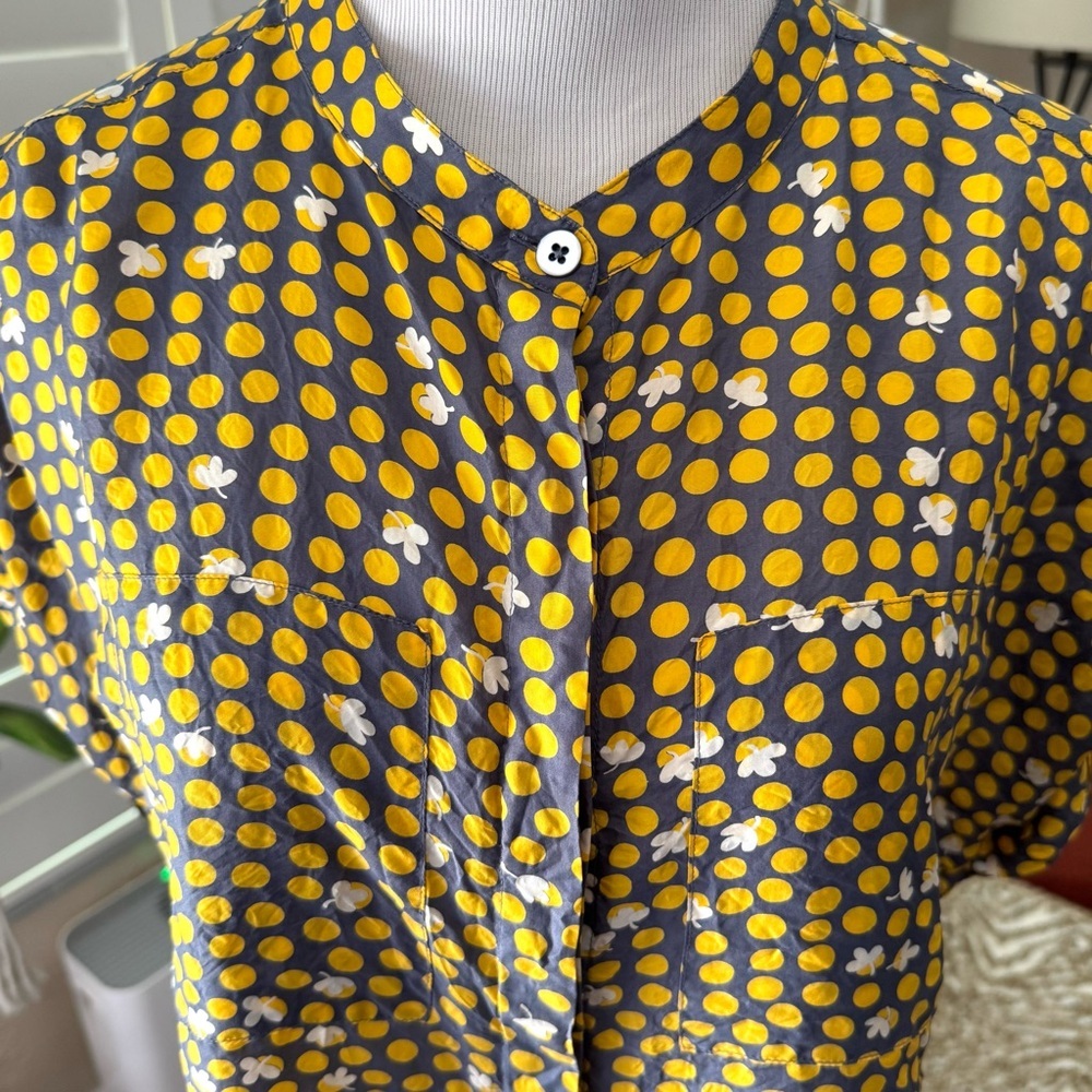 Cabi Yellow Polka Dot Blouse - Picture 3 of 7